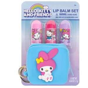 My Melody Lip Balm + Pouch Keychain.